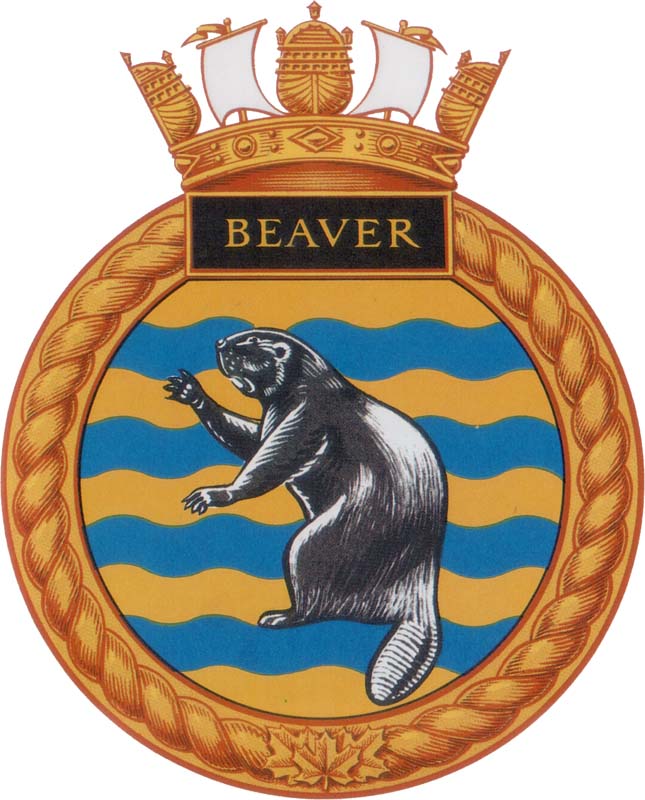 HMCS BEAVER Badge