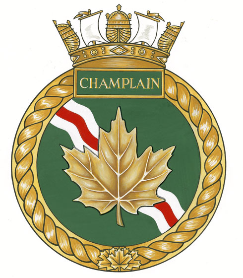 HMCS CHAMPLAIN Badge