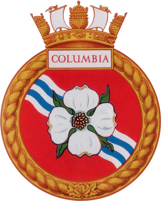 HMCS COLUMBIA Badge