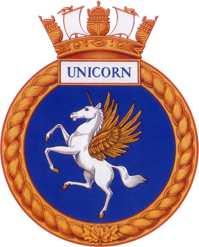 HMCS UNICORN Badge