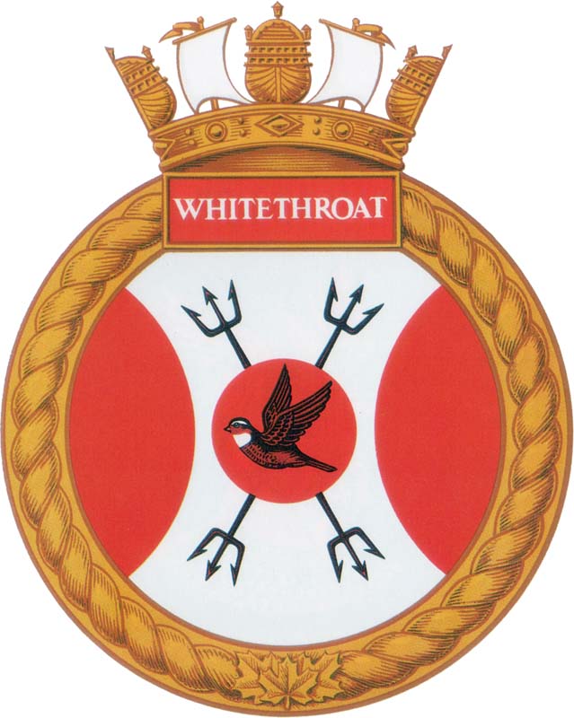 HMCS WHITETHROAT Badge