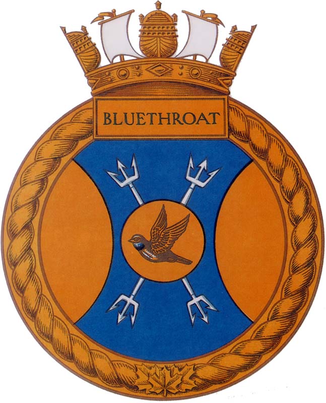 HMCS BLUETHROAT Badge