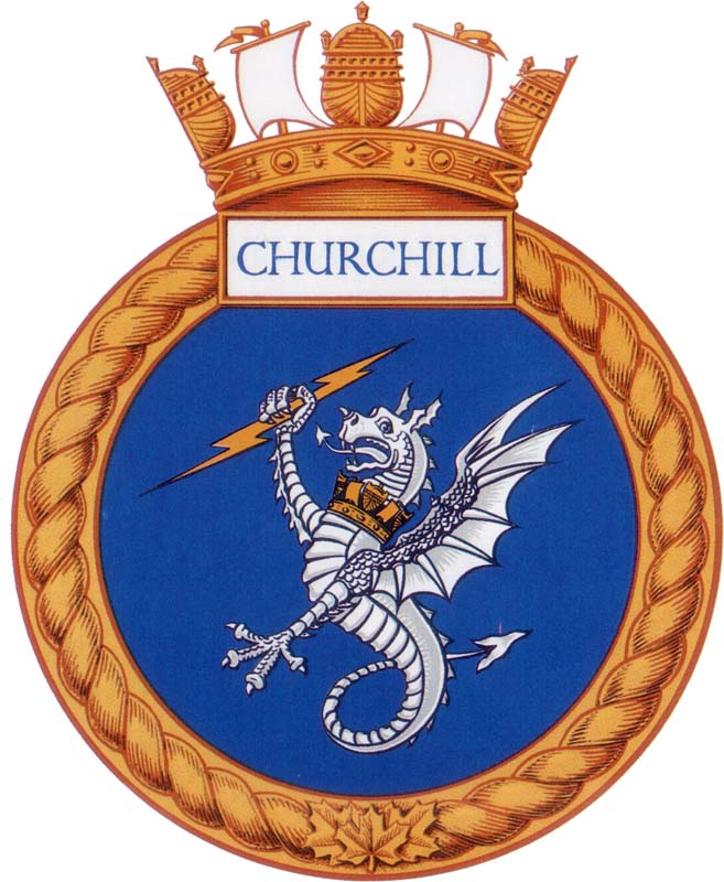 HMCS CHURCHILL Badge