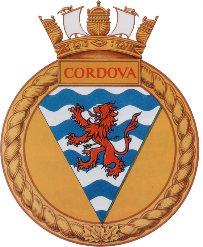 HMCS CORDOVA Badge