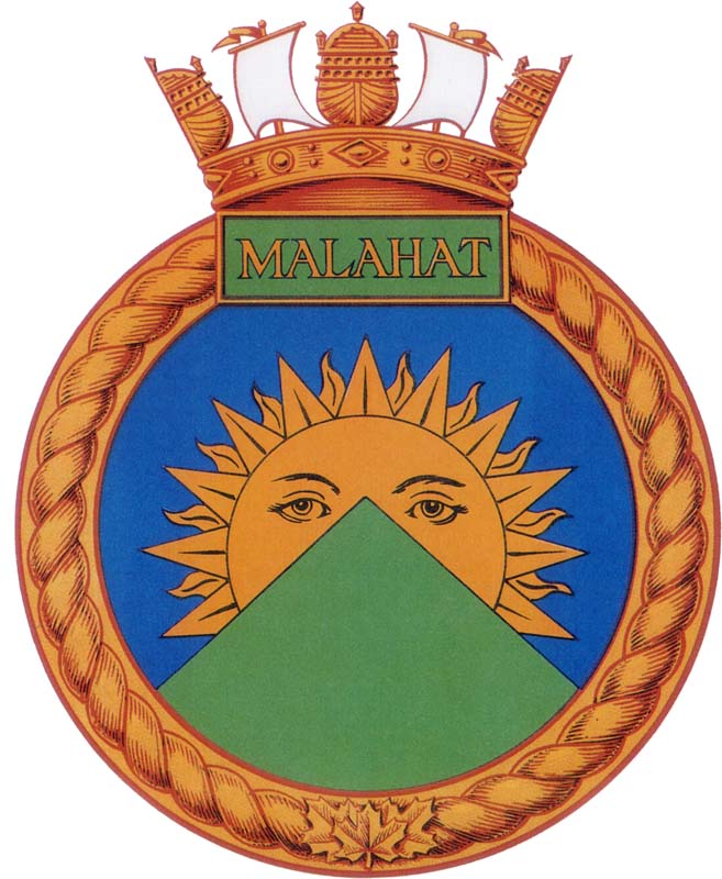 HMCS MALAHAT Badge