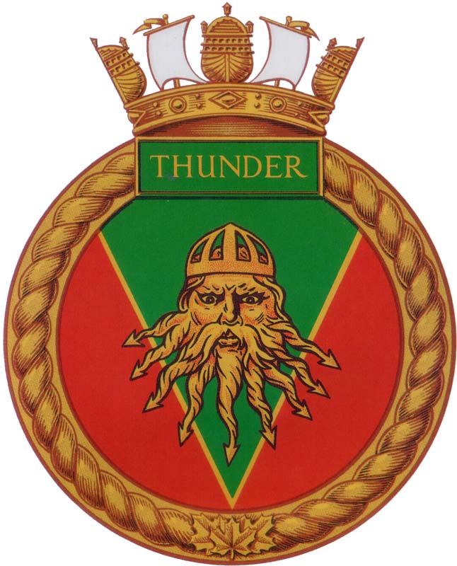 HMCS THUNDER Badge