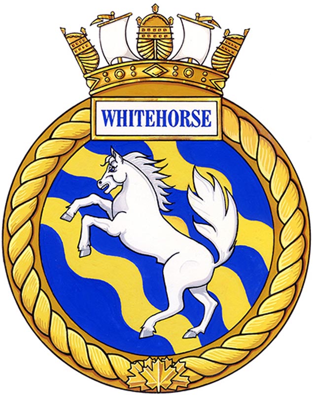 HMCS WHITEHORSE Badge