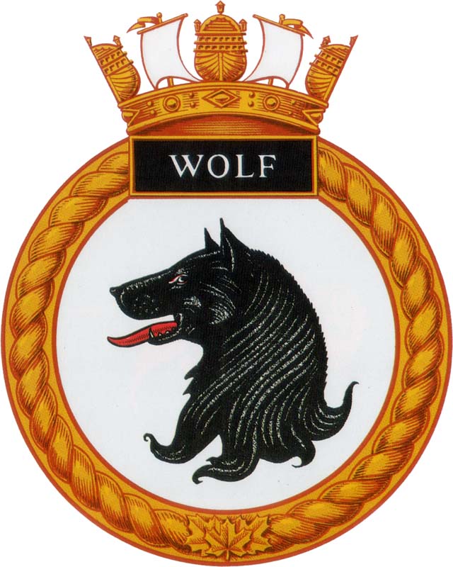 HMCS WOLF Badge