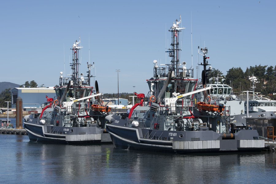 Tugs Haro and Barkerville Christened in Esquimalt