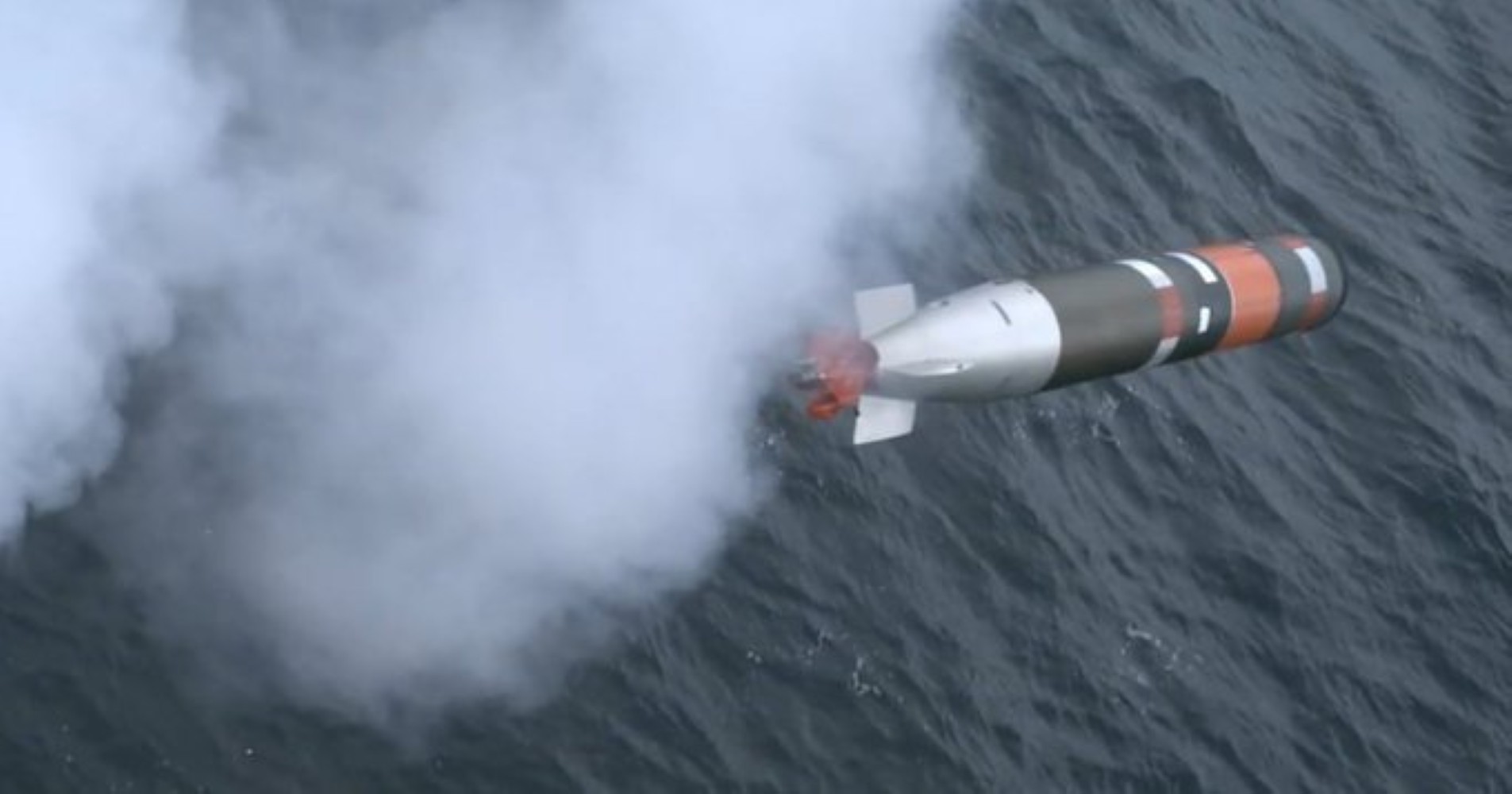 The new Mark 54 torpedo was fired earlier this month at the Canadian Forces’ experimental test range near Nanoose, B.C.