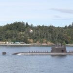 A Republic of Korea Navy KSS-III #submarine built by Hanwha Ocean arrived at CFB Esquimalt after a 14,000+ km voyage from South Korea.
